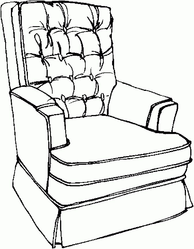 Furniture 11 Coloring Page| Free Furniture 11 Online Coloring