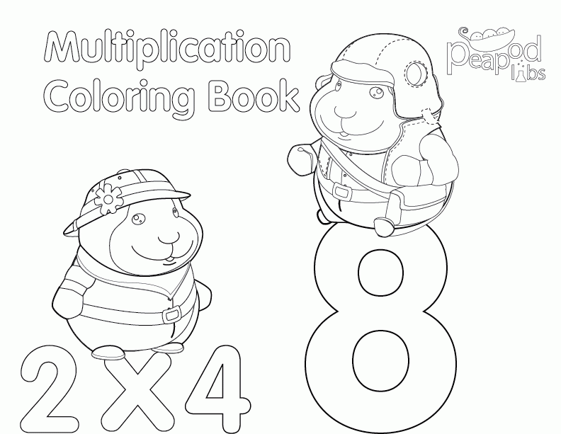 Multiplication Coloring Pages - Free Coloring Pages For KidsFree