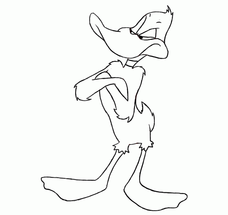 How To Draw Daffy Duck | Draw Central