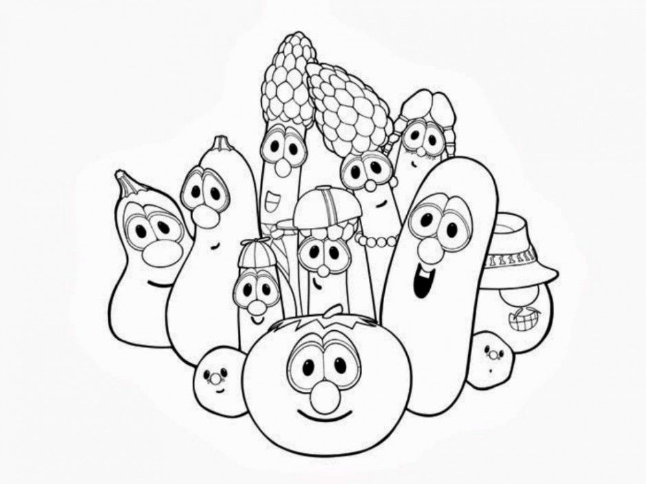 Veggie Tales Coloring Pages For Kids 227428 Veggie Tales Larry Boy