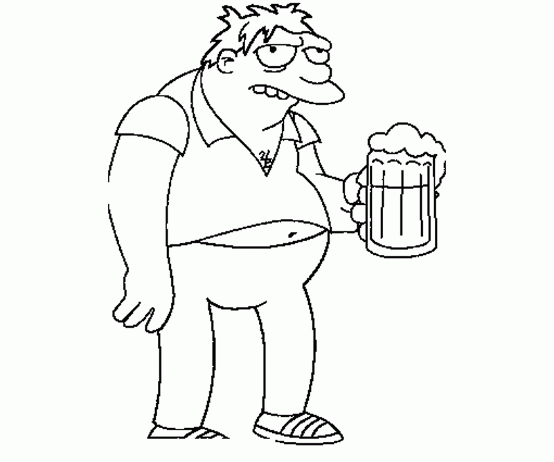 3 The Simpsons Coloring Page