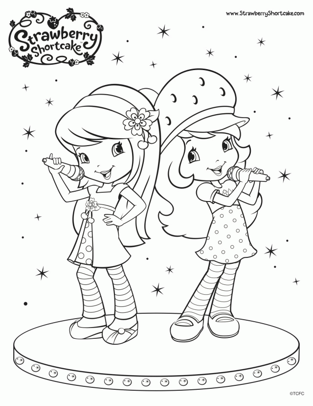 Strawberry Shortcake Coloring Pages Raspberry Cakes Cupcakes