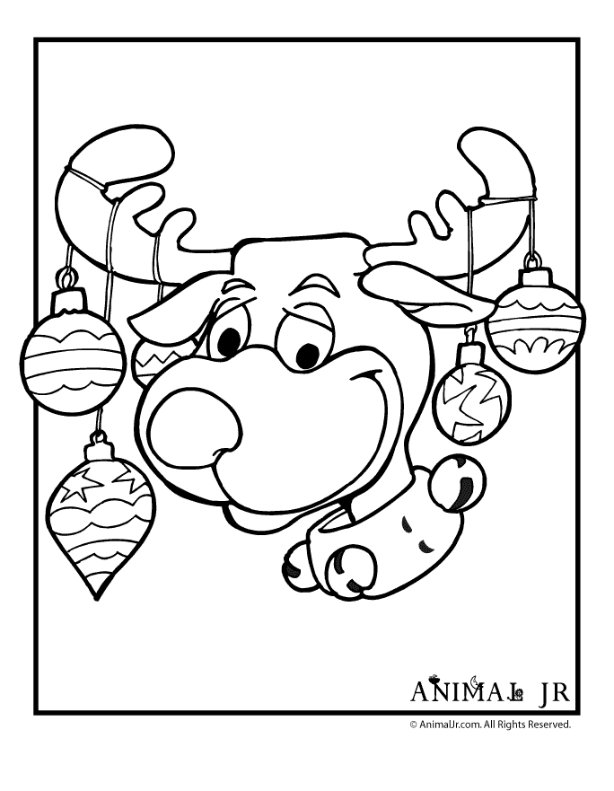 Reindeer Coloring Sheet | Free coloring pages