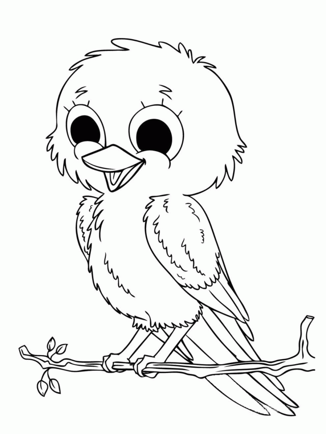 Baby Animal Coloring Pages Bird HelloColoring Com Coloring Pages