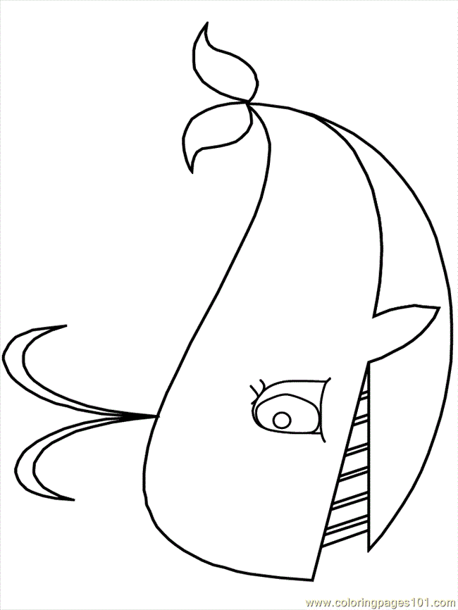 Coloring Pages Whale Fish 08 (Mammals > Whale) - free printable