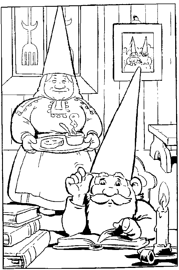 David The Gnome Work Coloring Pages Free : New Coloring Pages