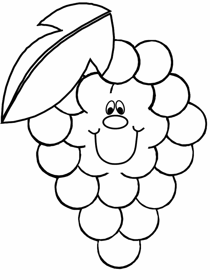 fruits and vegtables Colouring Pages