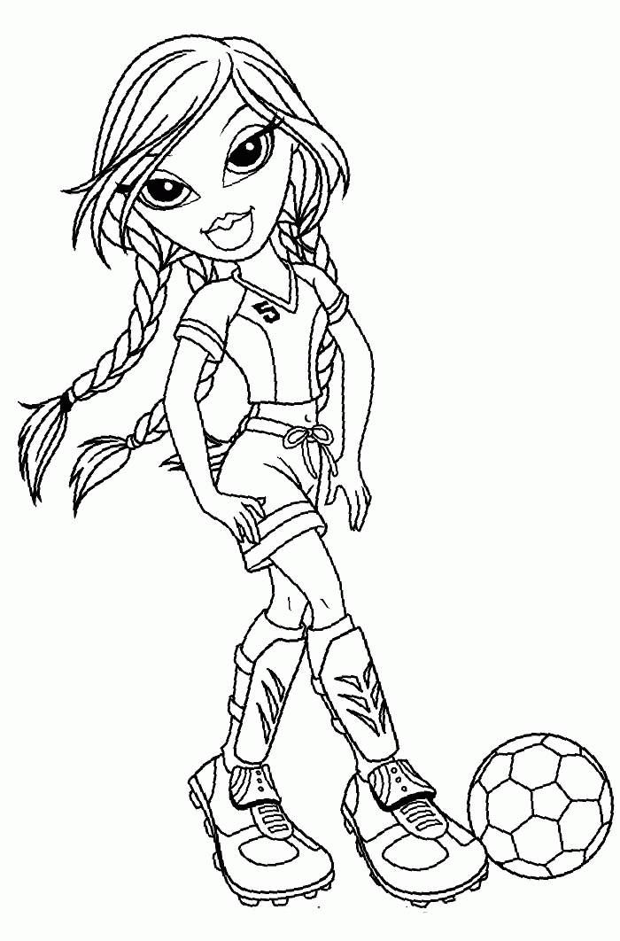 bratz playing guitar Colouring Pages