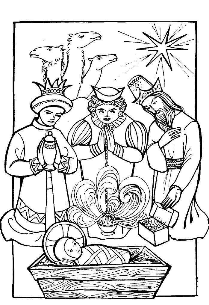Wise Man coloring page | Biblical Magi | Three Kings