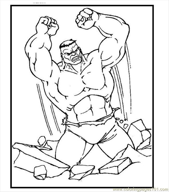 Coloring Pages Hulk Coloring Page 11 (Cartoons > Hulk) - free