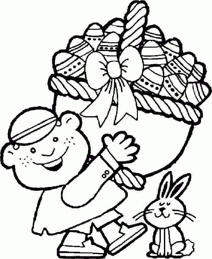 Easter Coloring Pages Printable Free For Kids & Boys 14594#