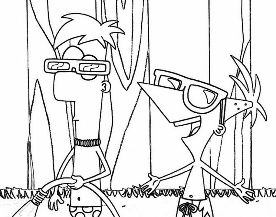 PERRY THE PLATYPUS Coloring Kids 163731 Phineas And Ferb Coloring