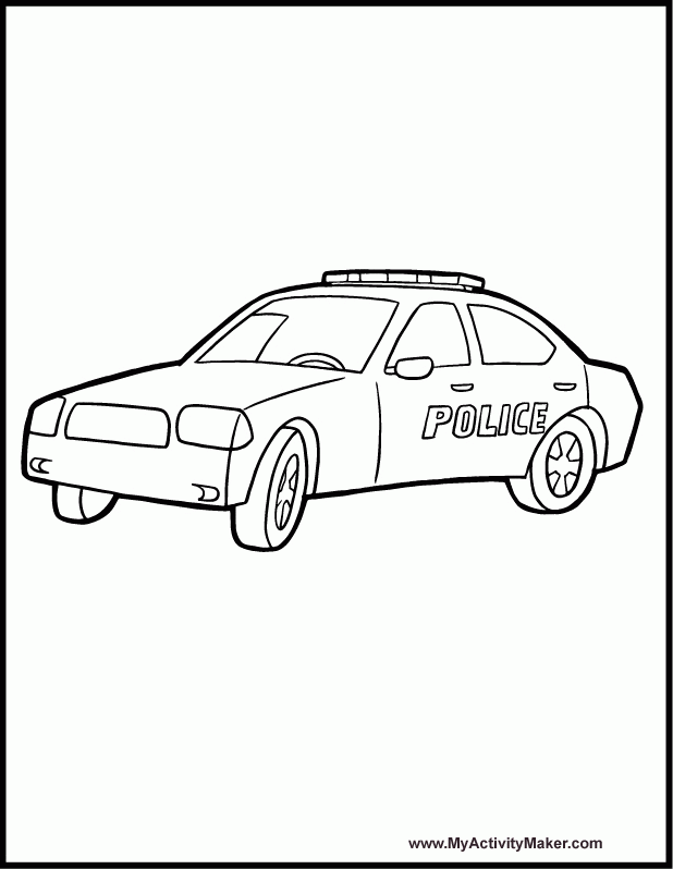 police car coloring pages for kids | coloring pages