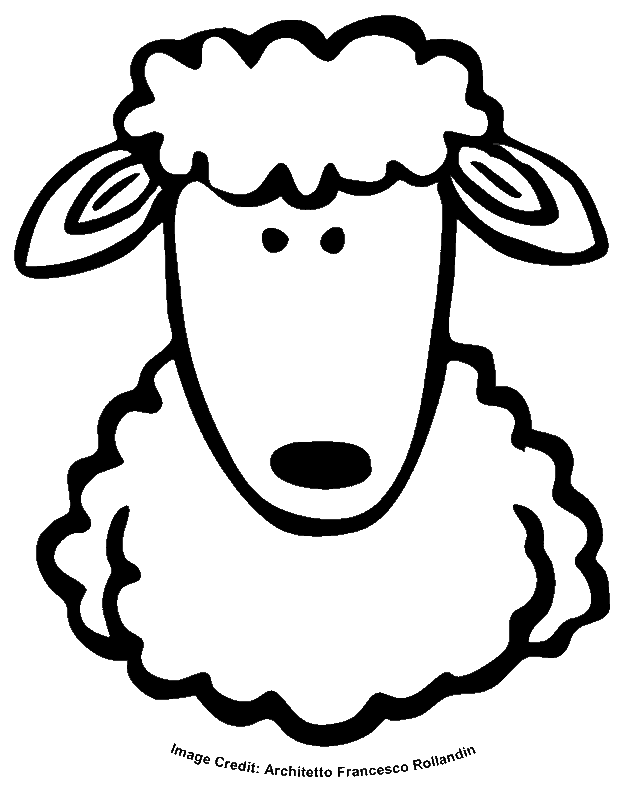 Sheep - Free Coloring Pages for Kids - Printable Colouring Sheets