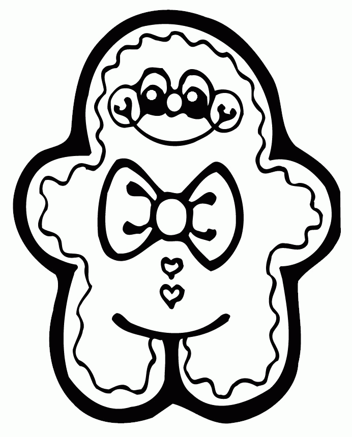 Cute Gingerbread Baby Coloring Pages - Gingerbread Coloring Pages