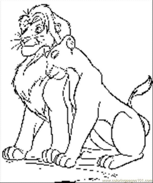 Coloring Pages Lion King 013s (Cartoons > The Lion King) - free