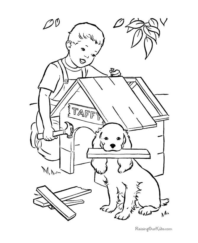 Coloring Pages of Dogs and Puppies 107
