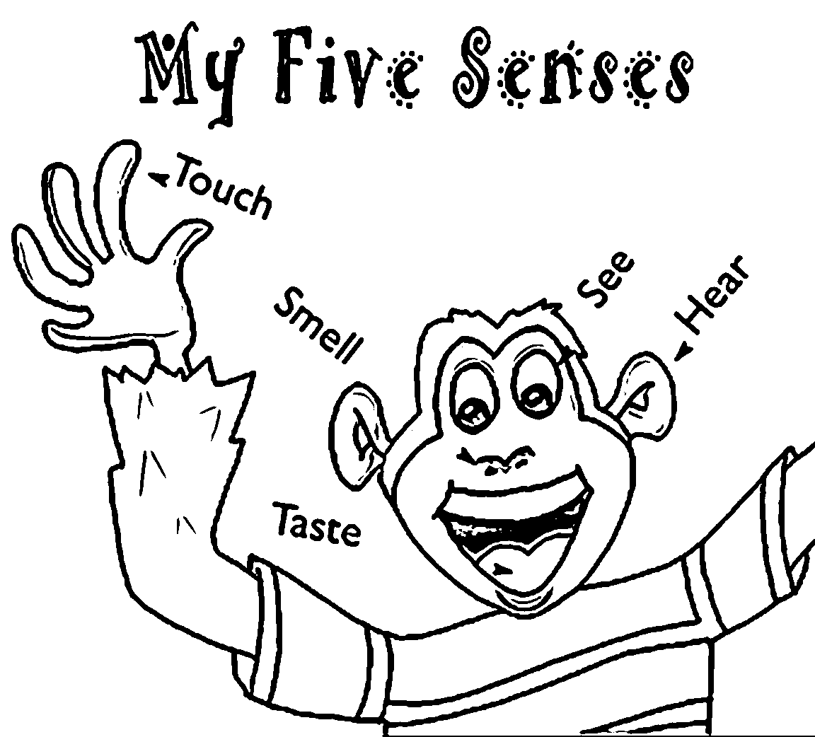 Five Senses Rockin The School House 2 Coloring Page | 