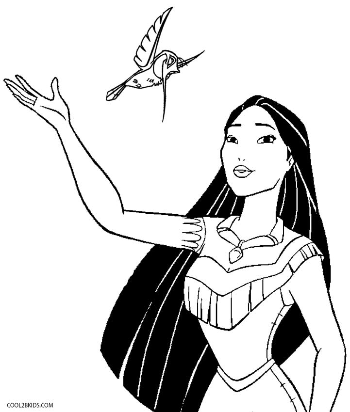 Printable Pocahontas Coloring Pages For Kids | Cool2bKids