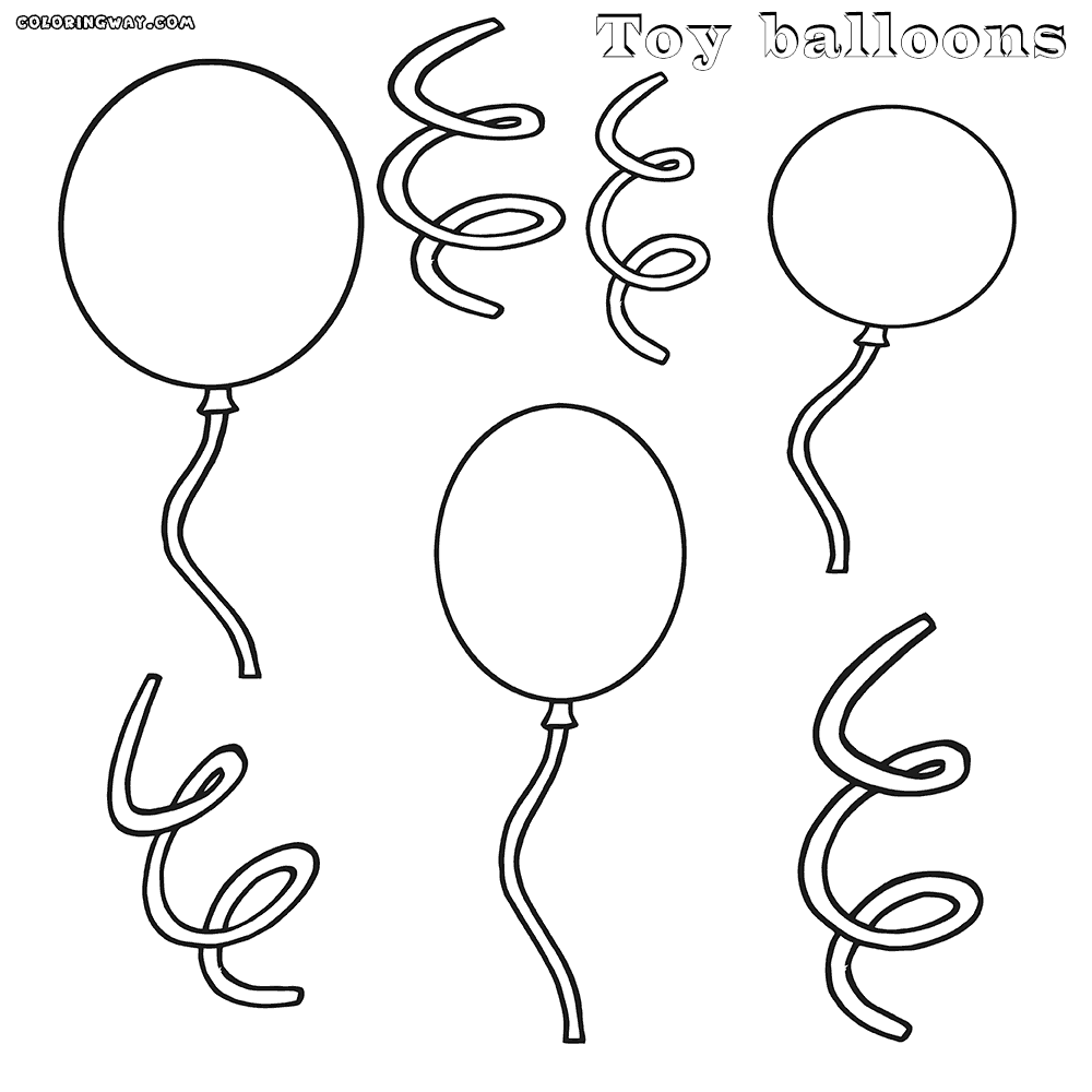 Balloon coloring pages | Coloring pages to download and print