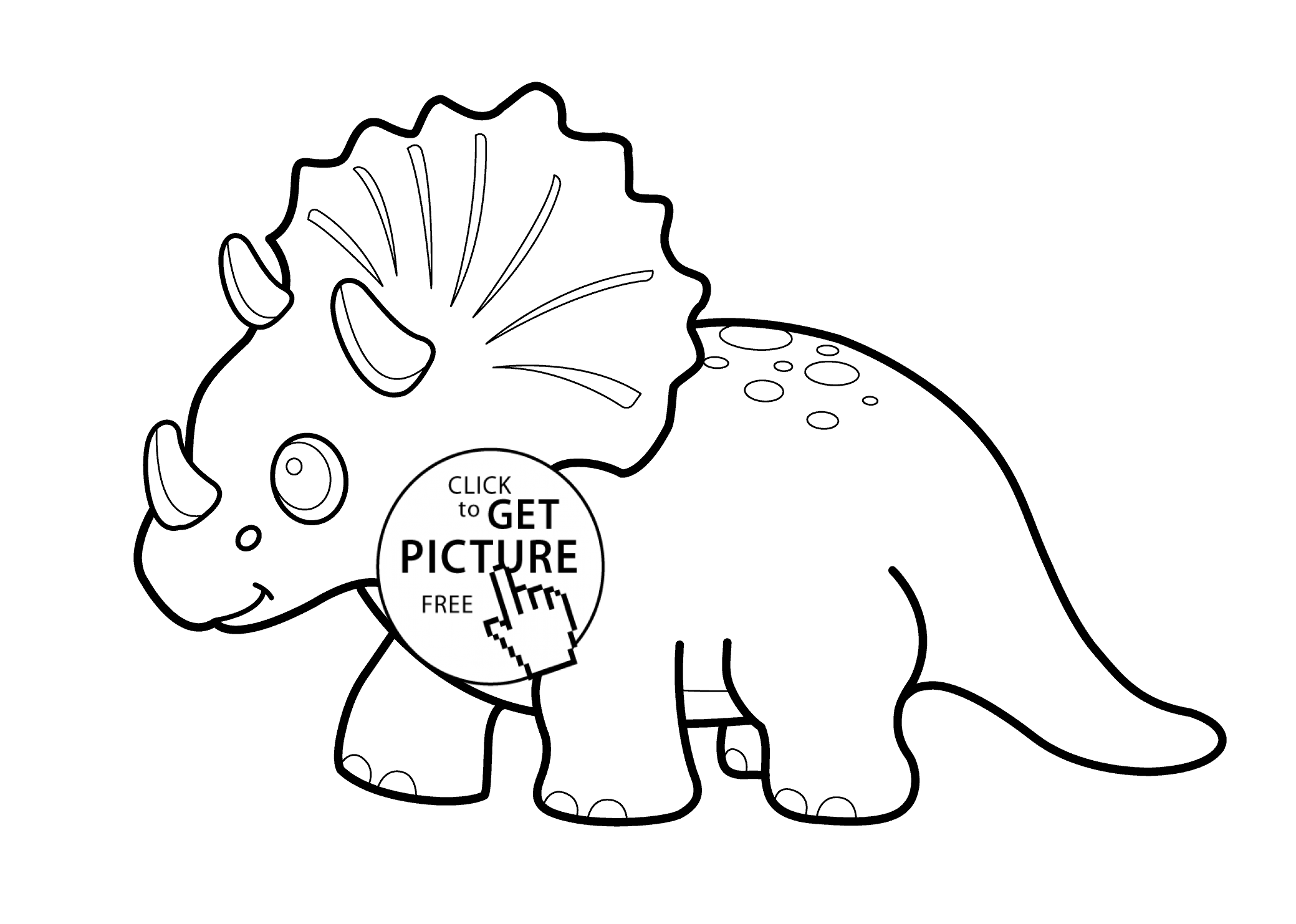 Cartoon Dinosaur Coloring Pages Free - High Quality Coloring Pages
