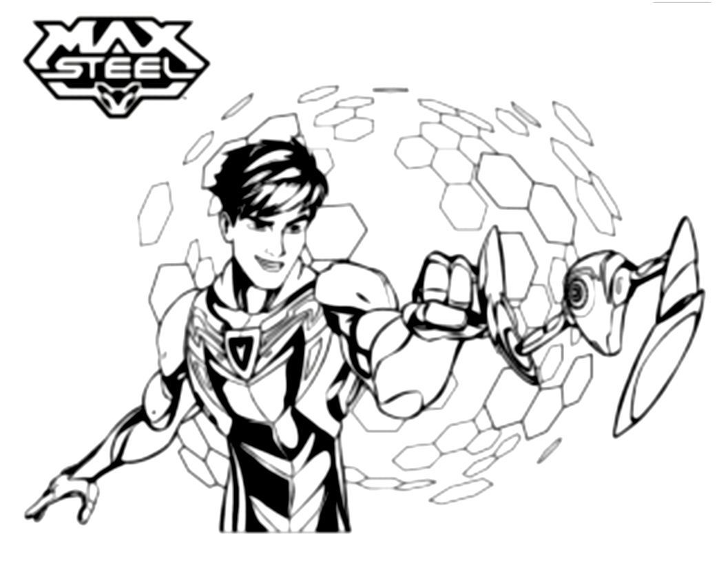 Max steel free to color for kids - Max Steel Kids Coloring Pages