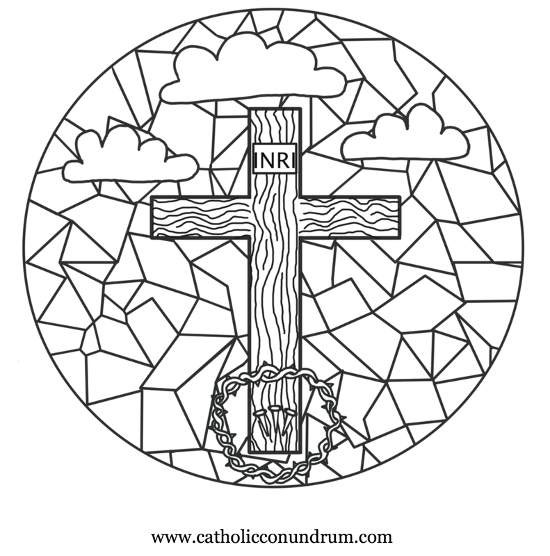 Free Good Friday/ Stations of the Cross Adult Coloring Page ...
