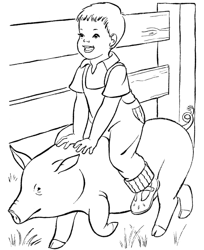 Spring Scenes Coloring Page 13 - Spring Coloring Sheets: Bluebonkers