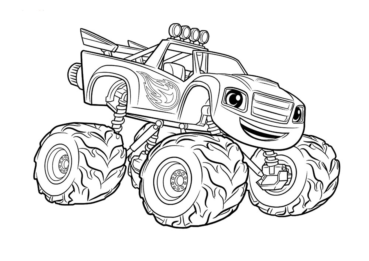 Coloring Pages : Blaze And The Monster Machinesring Pages At ...