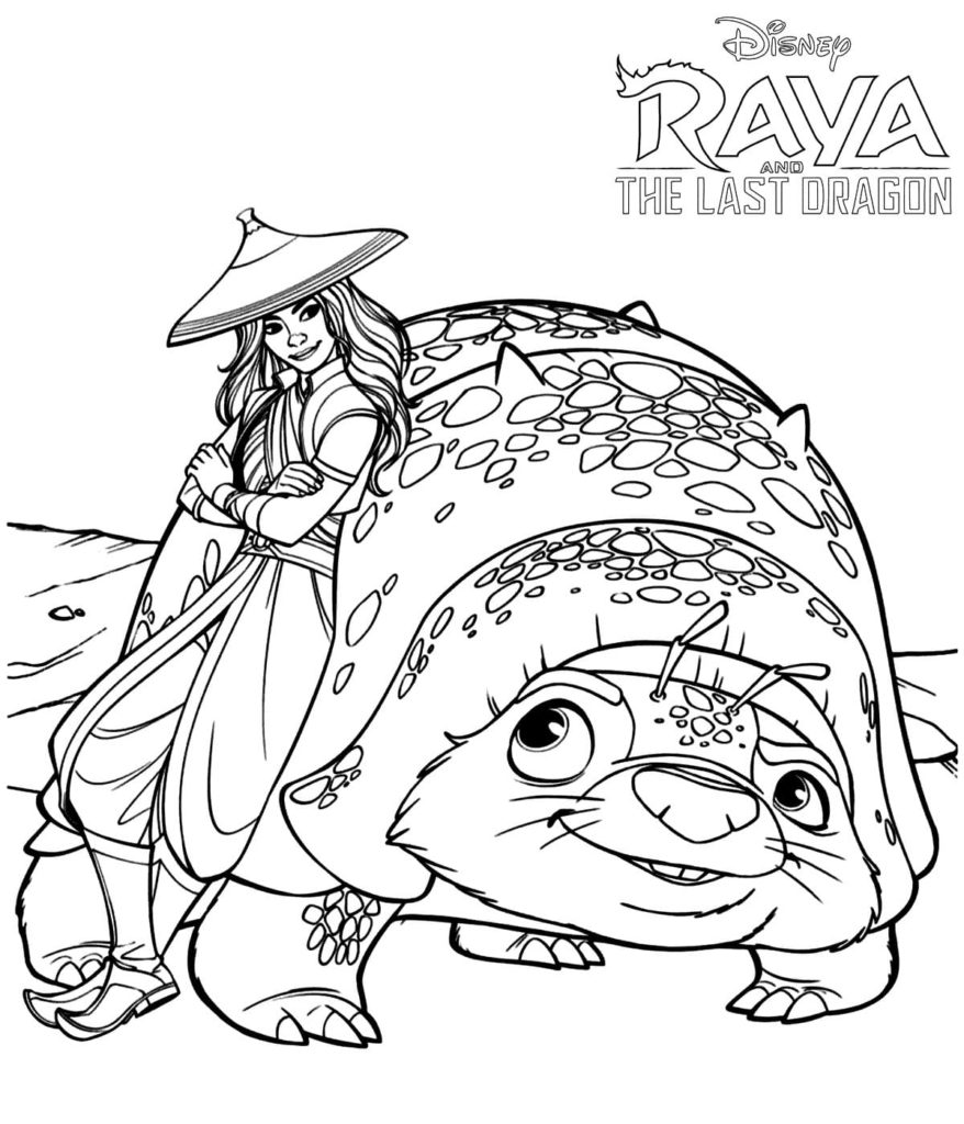 Raya and the Last Dragon Coloring Pages | New Images Free Printable