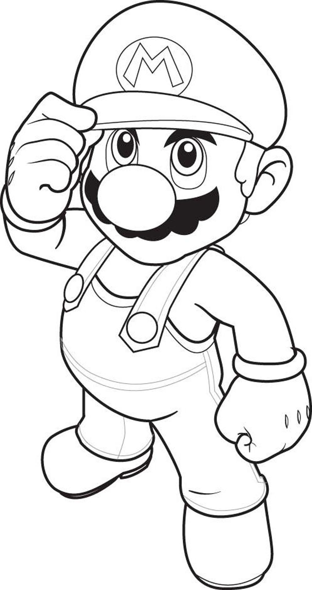 coloring pages mario - Printable Kids Colouring Pages