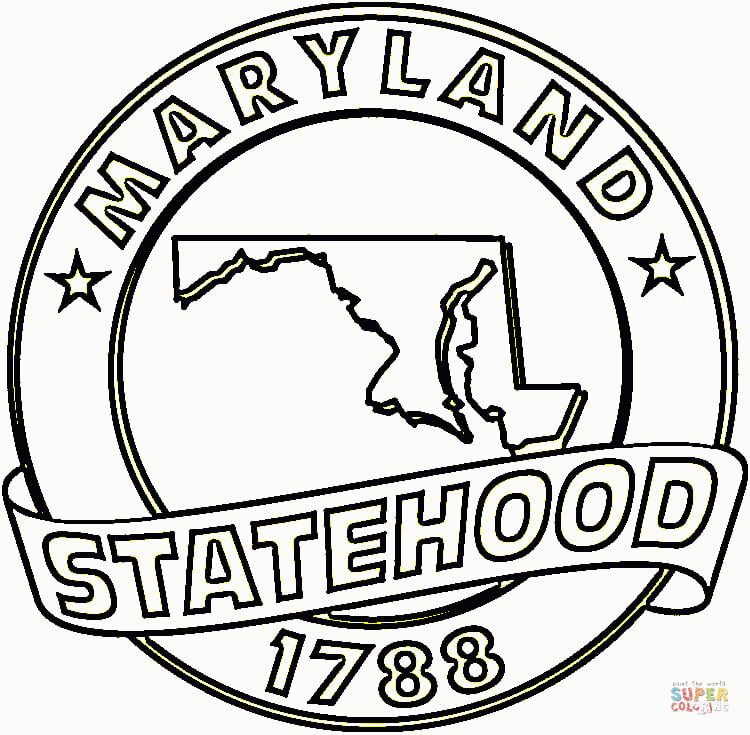 State Of Maryland coloring page | Free Printable Coloring Pages