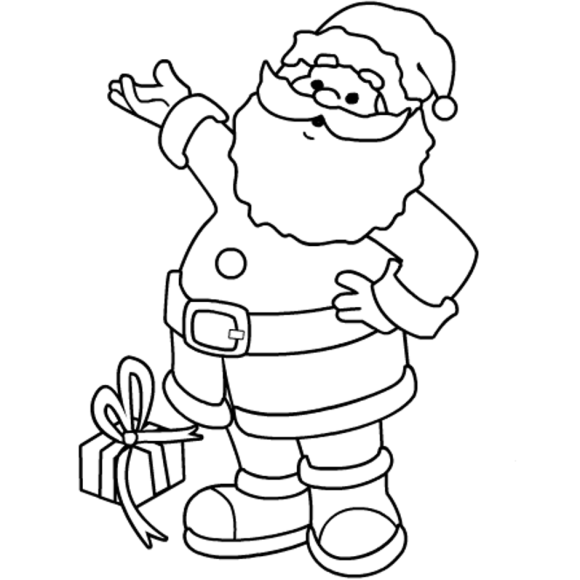 Printable Coloring Pages Christmas Mr Santa Claus | Christmas ...