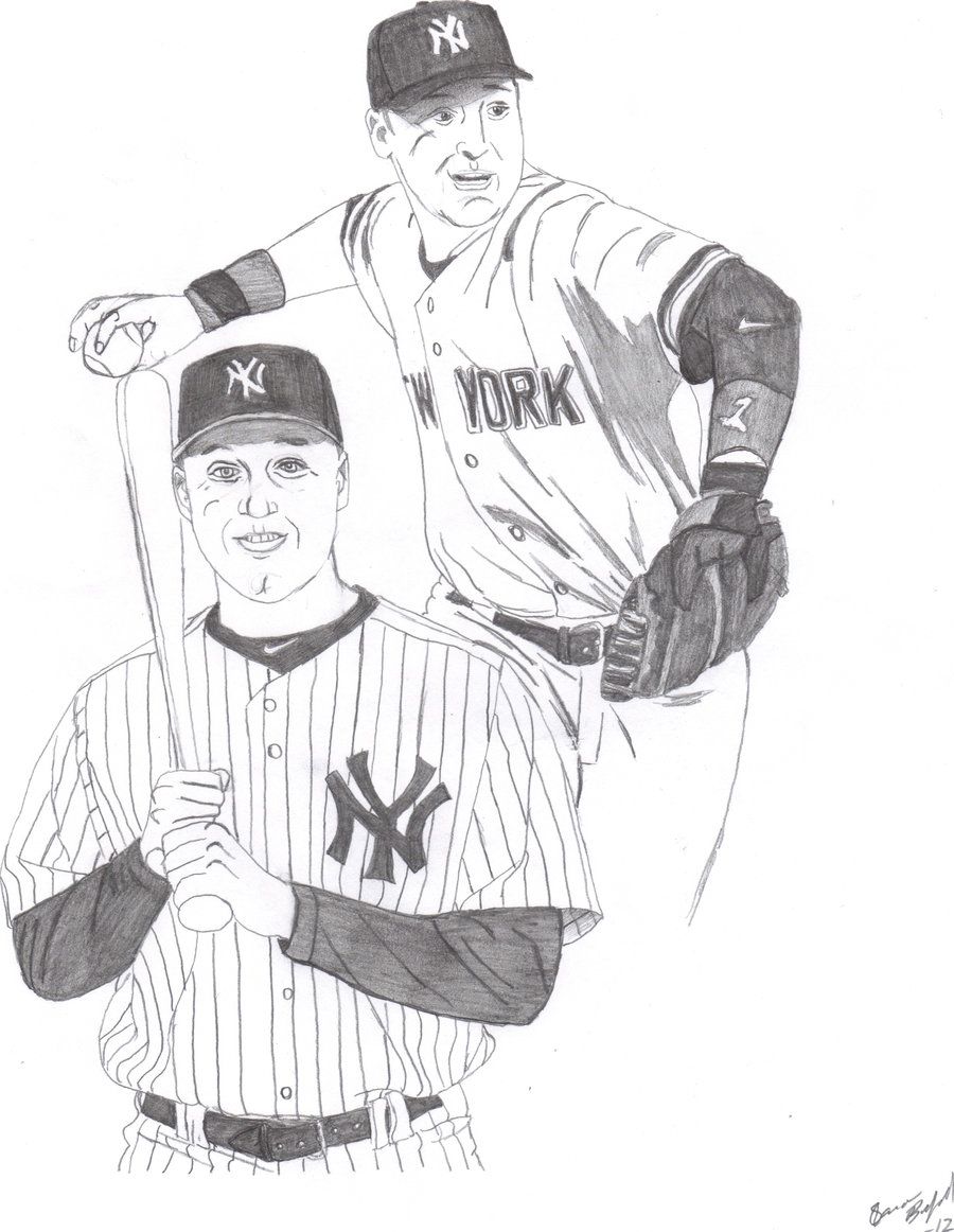 derek jeter coloring pages - High Quality Coloring Pages