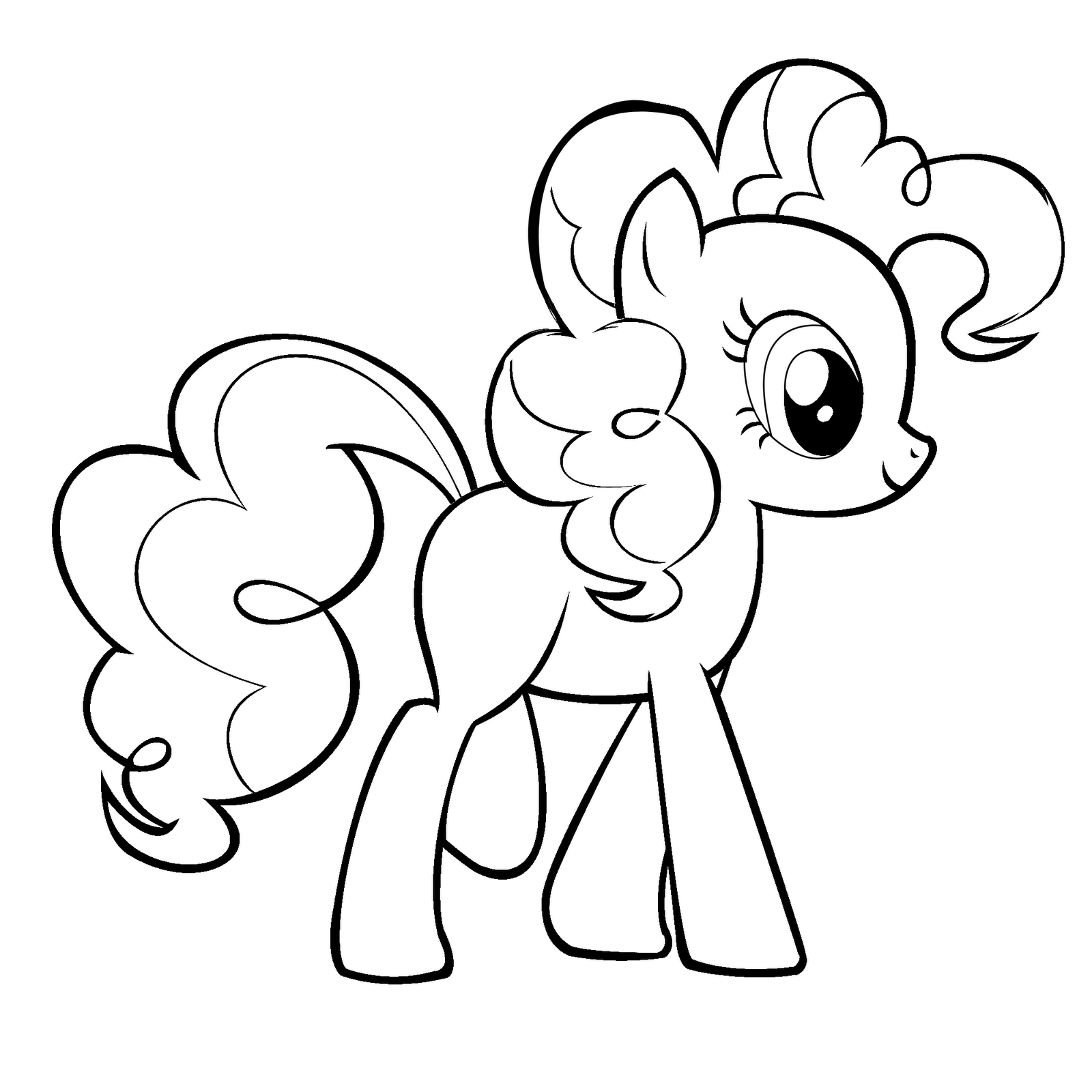 Pinkie Pie Coloring Page - Coloring Pages for Kids and for Adults