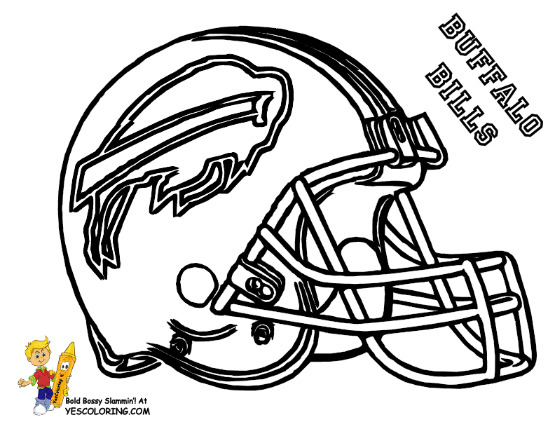 Buffalo Bills - Coloring Pages for Kids and for Adults
