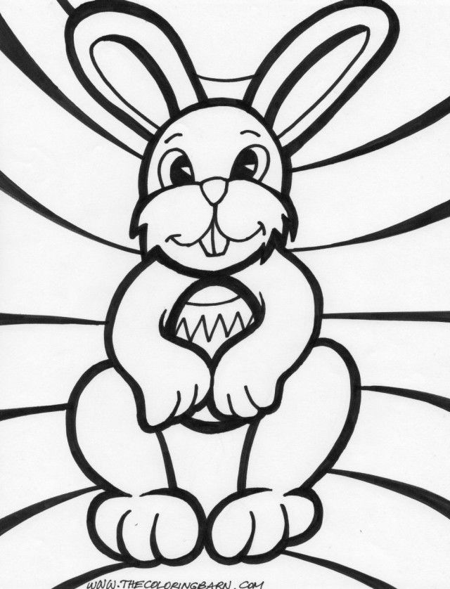 Easter Bunny Coloring Pages 17398 Label Big Easter Bunny Coloring