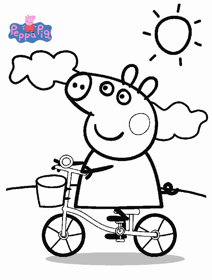 Peppa Pig Coloring Pages Printable | Free Coloring Pages