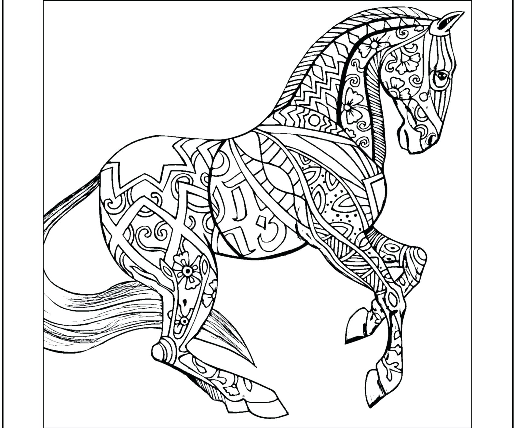 coloring ~ Printable Horse Coloring Pages For Kids Printouts ...