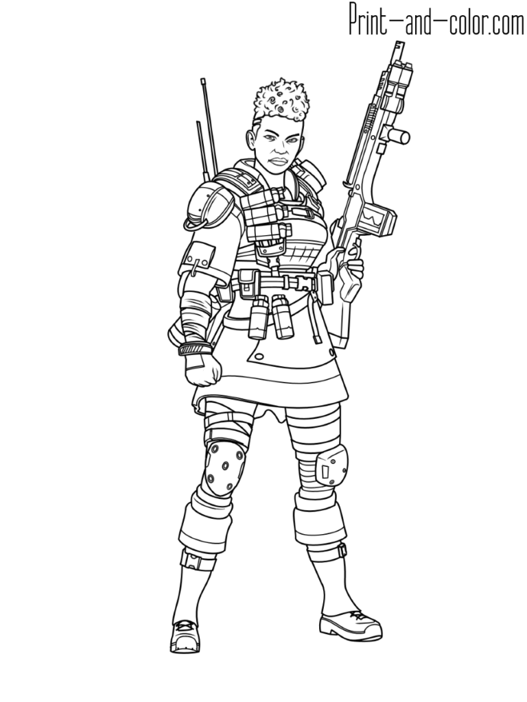 Apex Legends coloring pages | Print and Color.com | Coloring pages,  Colorful drawings, Sketches
