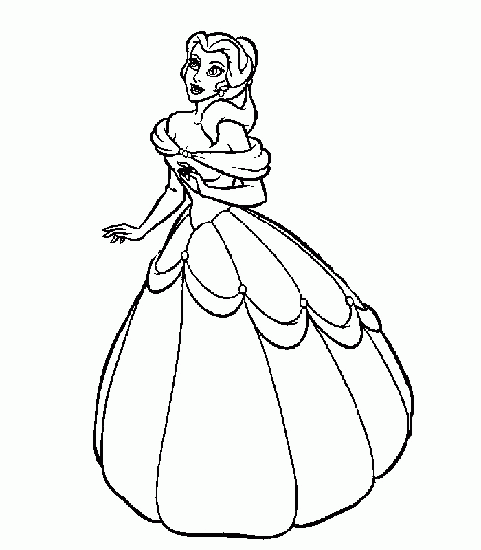 Princess Colouring Pages Free Printable #11212 Disney Coloring