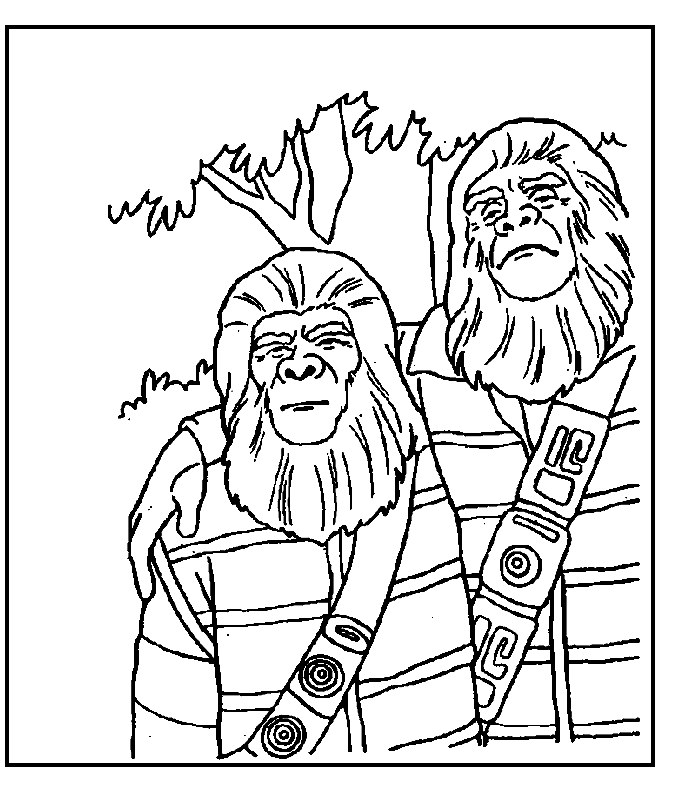 Planet Ape Coloring Games - Kids Colouring Pages