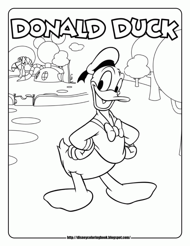 Mickey Mouse Donald Duck And Goofy Coloring Page Sweet Coloring