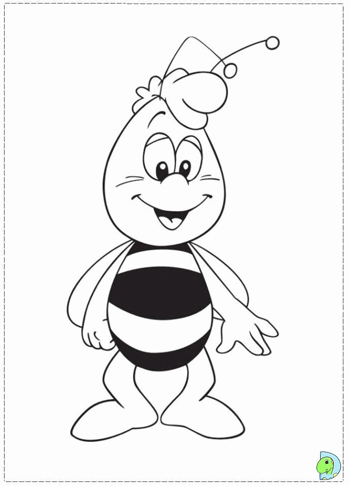 maja the bee Colouring Pages (page 2)