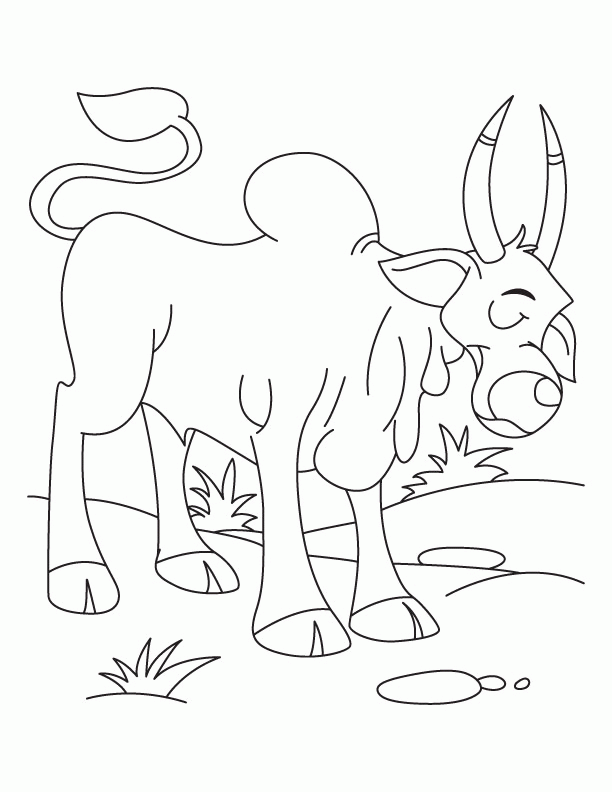 Sad! Poor ox coloring pages | Download Free Sad! Poor ox coloring