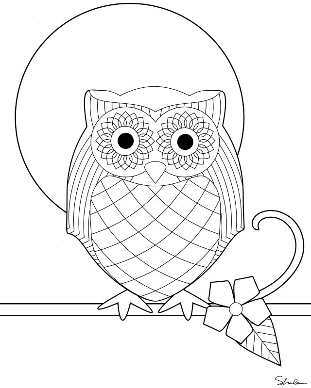 Coloring Pictures Of Owls Free Coloring Pages For Kids 291786