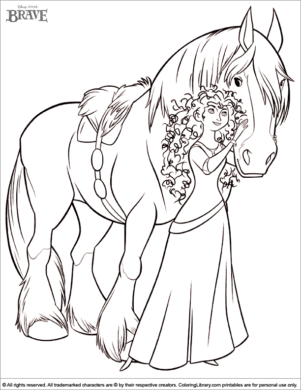 Brave coloring pages in the Coloring Library