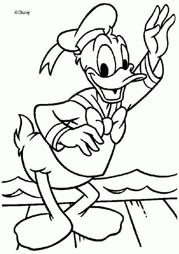 Free donald duck coloring pages | Wallpele.com