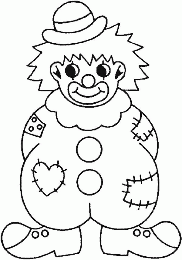 Free Printable Coloring Pages Clowns - Coloring Page