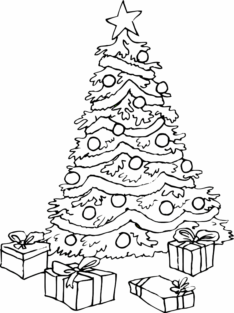 Christmas Coloring Page Print - Coloring Pages For All Ages